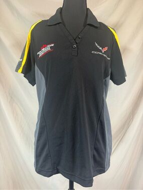 Corvette Racing Ron Fellows Performance‎ Driving School Polo Shirt - Medium